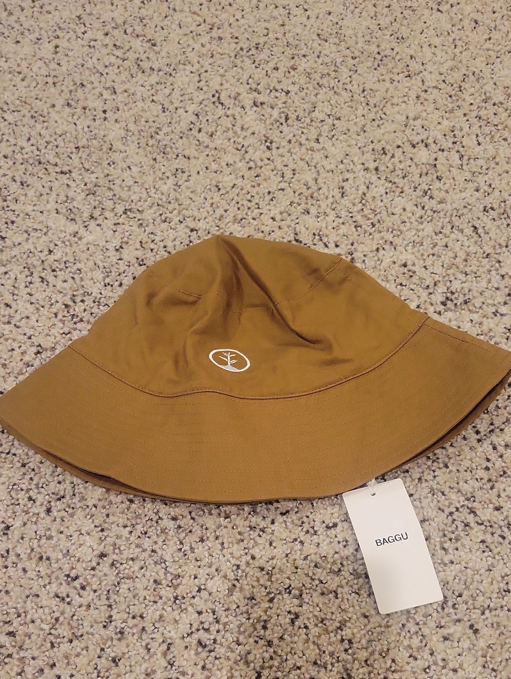 Baggu NWT Bucket Hat Tan Brown Tamarind Organic Cotton One Size